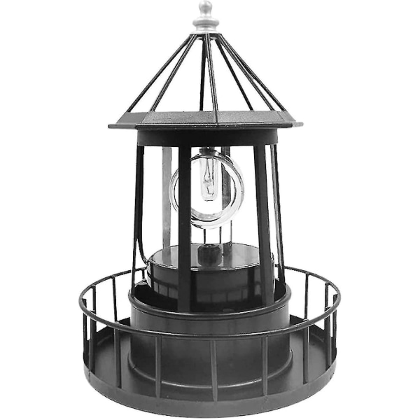 Solar Rotating Beacon Led Outdoor Garden Lawn Lamp Decoratio