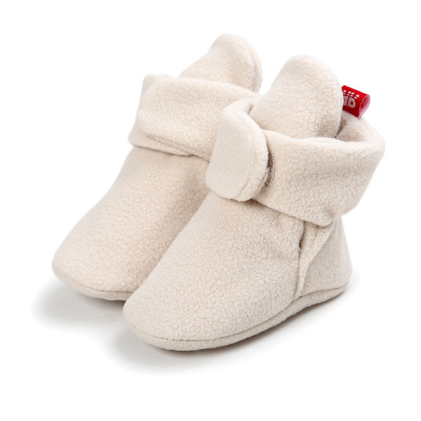 Baby drenge piger Anti-Slip blød sål sutsko booties spædbarn Winte