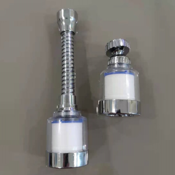 2PCS Kran Vannfilter, 360° Roterende Kranfilter, Kjøkken og Bad Kran Vannrenser, 3 Arbeidsmoduser
