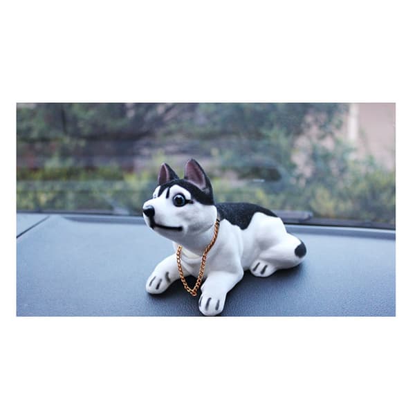 Biltilbehør - Husky Hunder Ristende Hode Hundeleke Bil Dashbord