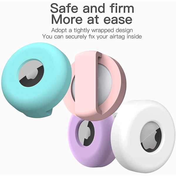 Apple Airtags 4-pack skyddande case i silikon Kompatibel