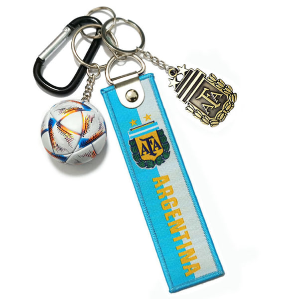 Fotbolls Souvenir Nyckelring - Argentina Nyckelring CharmB 2022 Qatar W