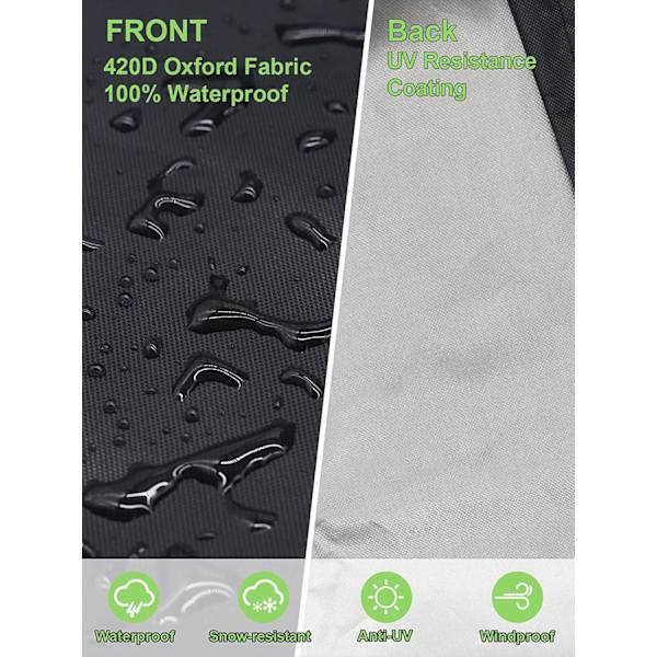 Formet hagemøbeltrekk (300x300x98CM), vanntett Oxford-hage
