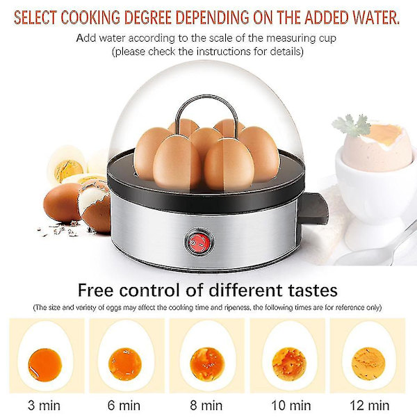 Multifunksjonell eggkoker Mini eggdamper Hjemmeapparat G