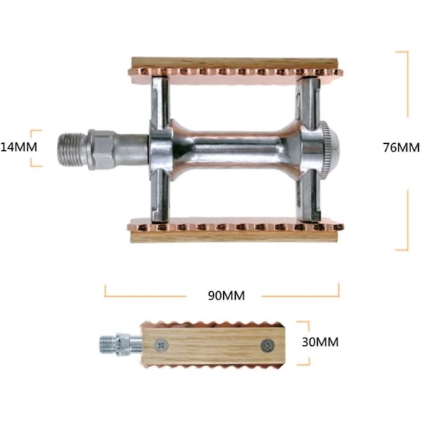 Ultra lette aluminiumlegerings cykelpedal til landevejscykler