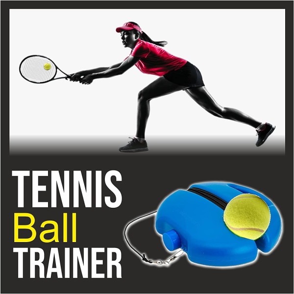 Blå APP LIFE Tennistrener Tilhengerballer med tautrening Til