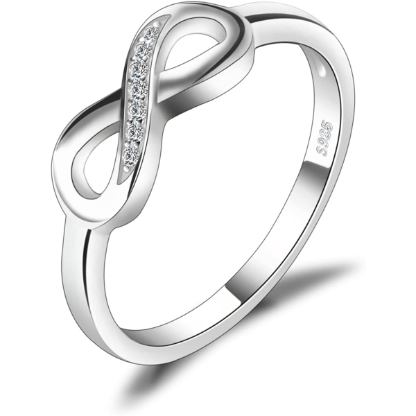 Palace Infinity Forever Love Knot Promise Ring hänelle, 925 Ster