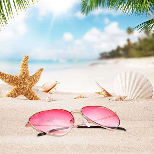 To Gradient Blå + Gradient Pink Hippie Specs Briller Hjerte Sh
