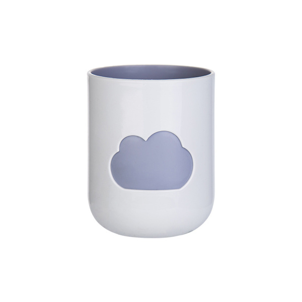 Grå - vit - Fristående design Ekologisk Clouds gurgla