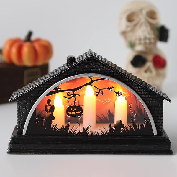 Halloween Natlys Natlys Hus Heks Horror Dekoration