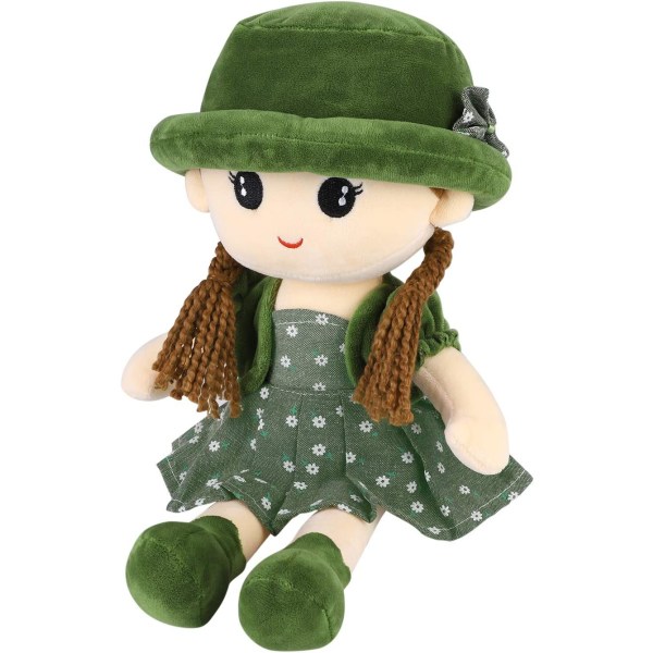 Rag Doll Sød Pige Plys Legetøj Blød Baby Dukke Ornament Hjem Mini P