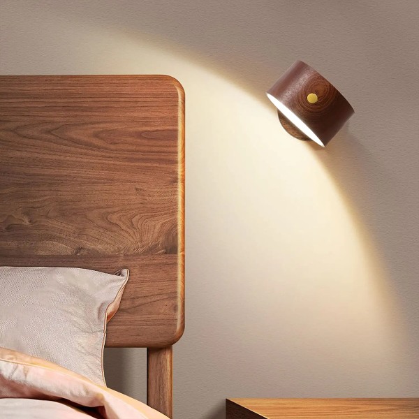 LED væglampe, vægmonteret lampe med genopladeligt batteri