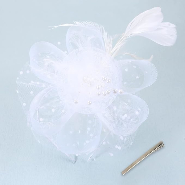 Hvid - Hat, bandana og tekopholder med blomster og mesh-rib