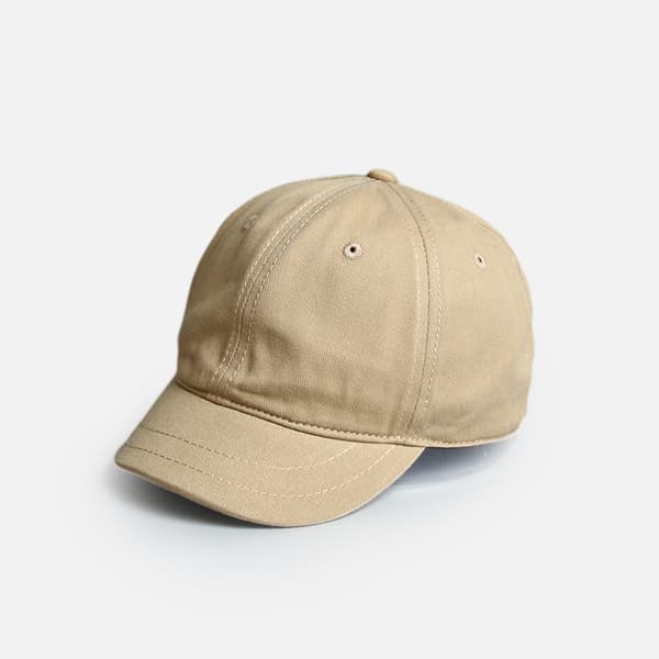 Caps med kort brem for menn og kvinner (khaki)