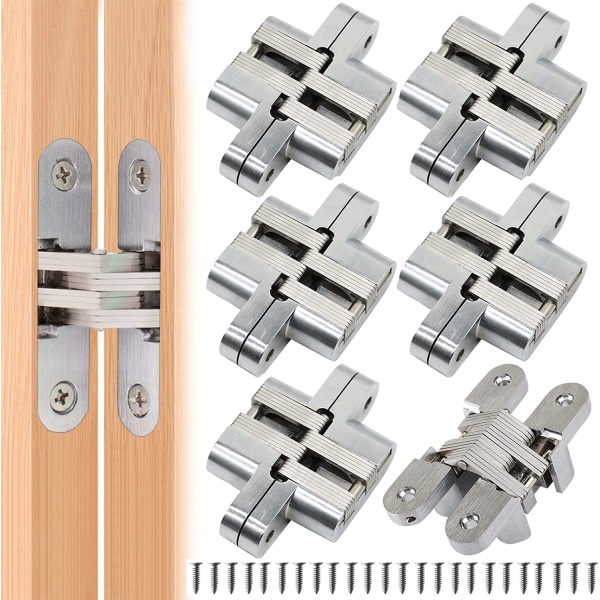 6 Pieces Folding Hinge Concealed Cross Hinges, Concealed Hinge C