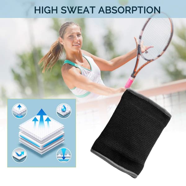 (Storlek M, 1 par) Care Wrist Band Support Sleeve - Elastisk & Andas