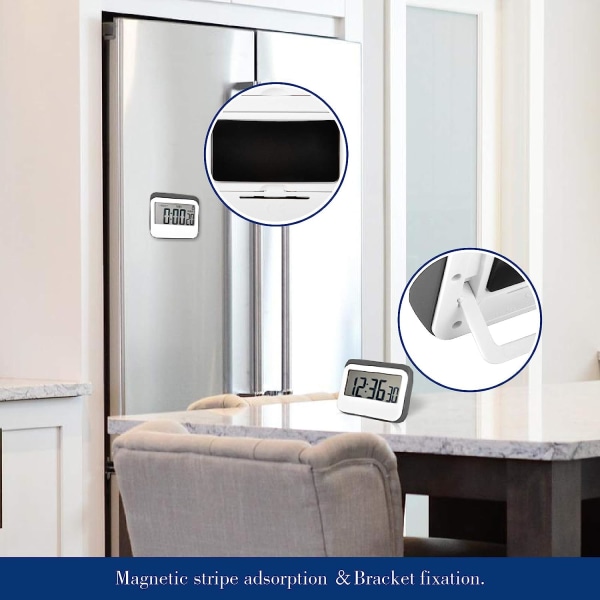 Digital Timer Alarmur Køkken Timer Stort LED Display Magnet
