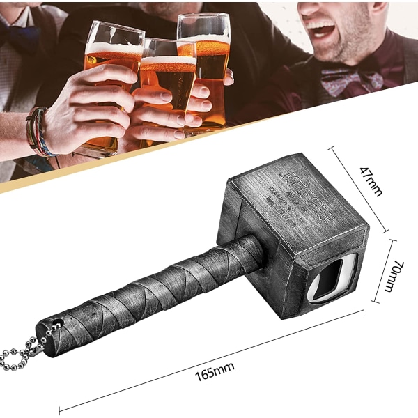 Thors hammare flasköppnare kreativ ölflasköppnare perfekt för presenter