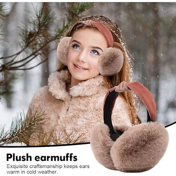 Säädettävät talvikorvaläpät - Khaki, lämpimät taitettavat ulkokorvaläpät