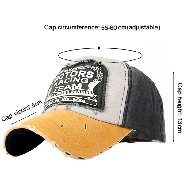 Klassinen baseball-lippis puuvilla vintage pesty denim isän hattu Adjusta