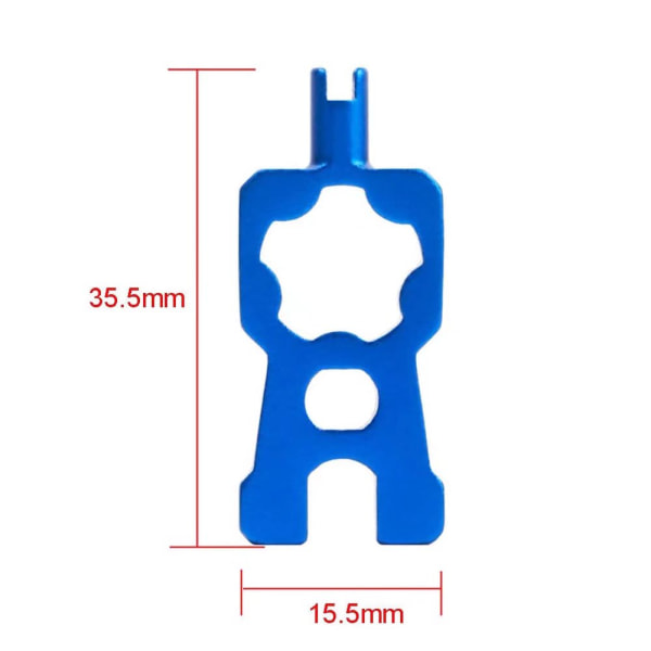 4-in-1 Polkupyörän venttiilin ytimen poistotyökalu Vetotyökalu Alumiini