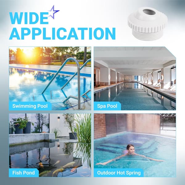 Uppgraderade poolmunstycken SP1419D riktad flödes-Hydrostream returstråle