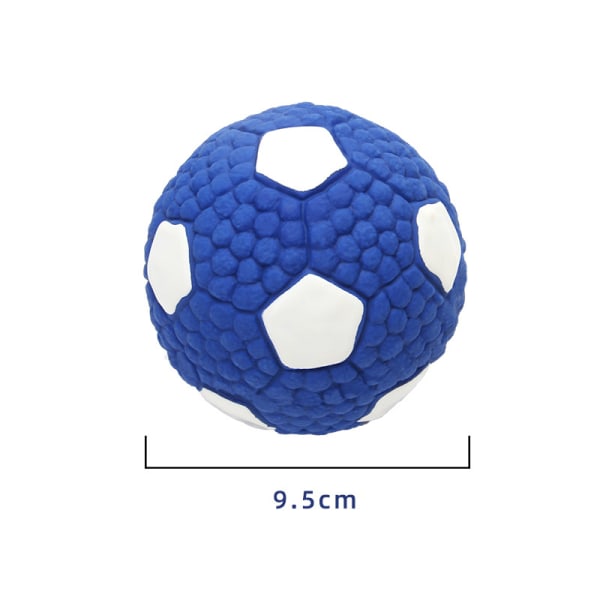 14 cm Jalkapallo lemmikkilelu puremankestävä kumiharjoituspallo isolle