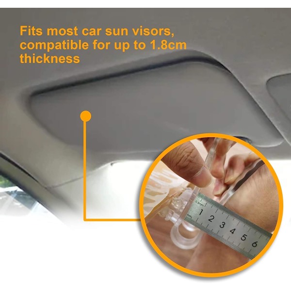 Bil Solskærm, Tac Udvidelse (2 Pak) til Anti-Glare og Anti-UV