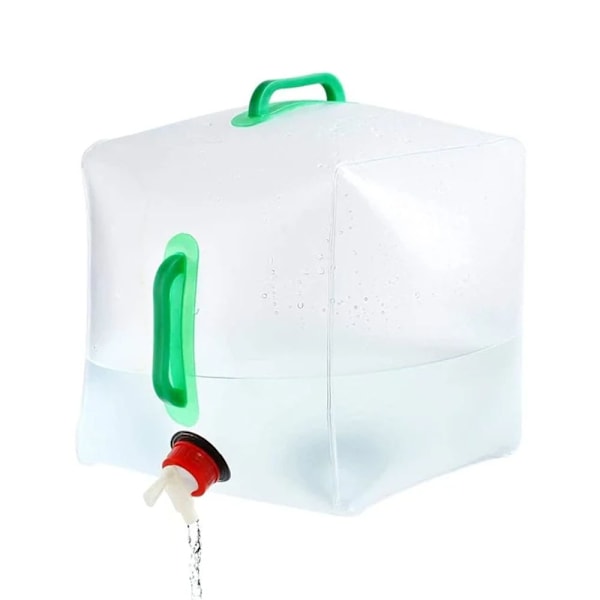 Foldbare vanntanker Vannkanner Lagringskube for vann 20L Foldbar vanntank