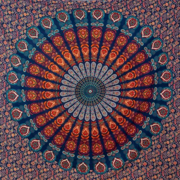 Mandala vegghengende stort strandhåndklesjal eller indisk og h eeae | Fyndiq