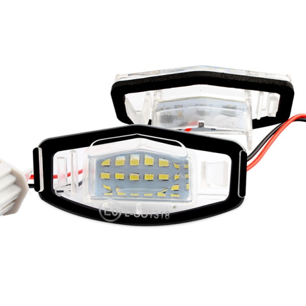 2 delar LED Auto registreringsskylt Glödlampor Super Bright CanBus