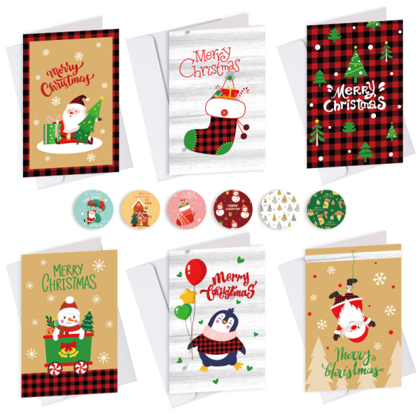 Cartes de Noël cartes-cadeaux kraftbesked de Noël cartes en