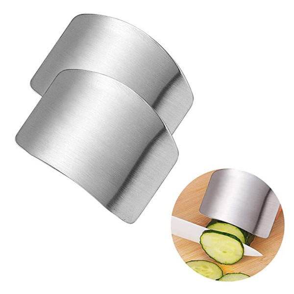 2 stk rustfritt stål fingerbeskytter Multifunksjonell kutting