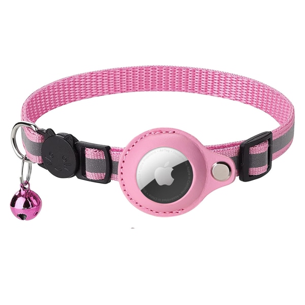 AirTag Cat Collar (ROSA), tillbehör kompatibelt med Apple AirTag（A