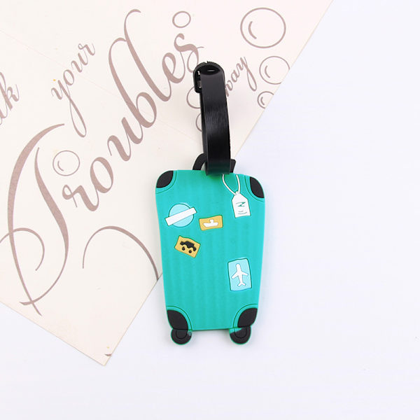 Bagasjelapper, 2 stk. PVC bagasjelapper, bagasjelapper, reisesett