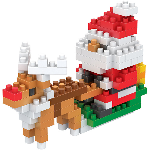 Jultomten Byggklossleksak Mini Byggkloss