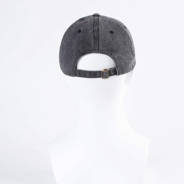 Unisex baseball- cap Puuvilla Sopii miehille Naisille Pesty Denim Säädettävä