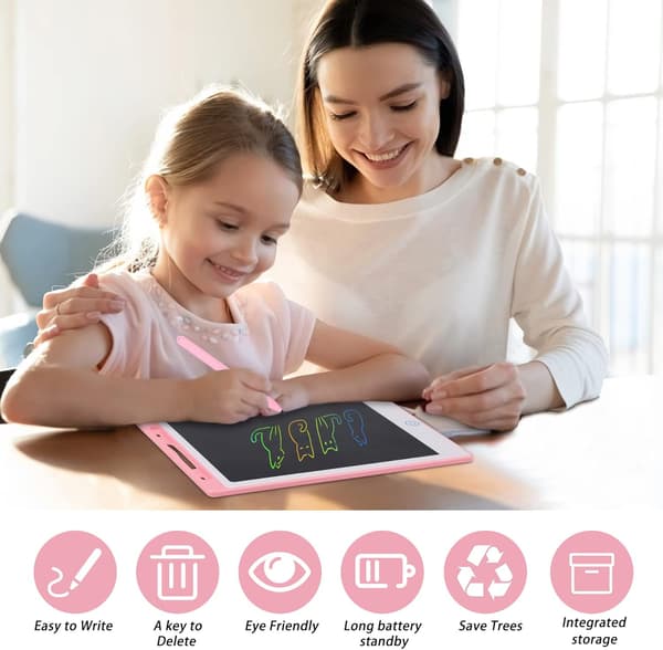 10 tommer farverig LCD skrivetablet til børn og voksne
