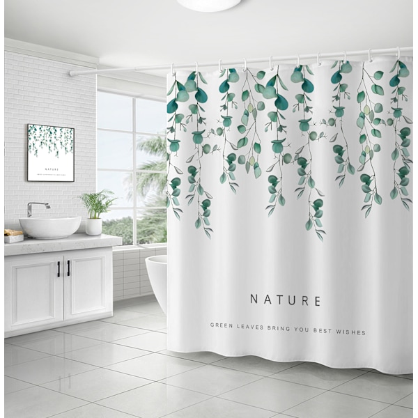 (180x180cm) Växt Blomma Vattentät Polyester Duschdraperi F