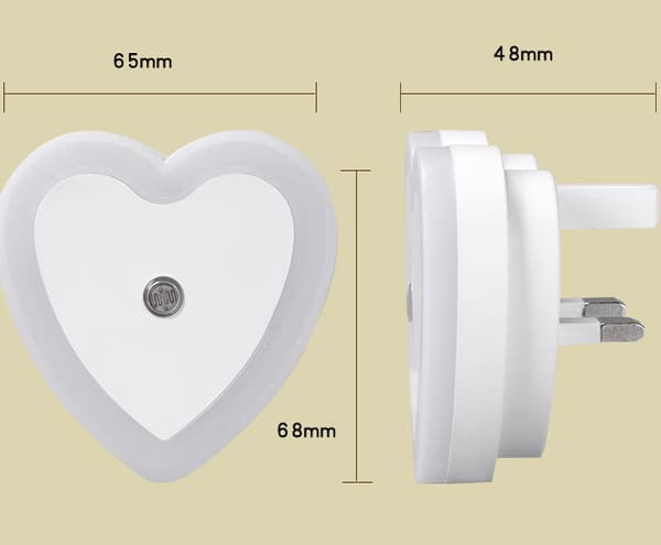 4-delt hjerteformet intelligent lysstyring induktion sma