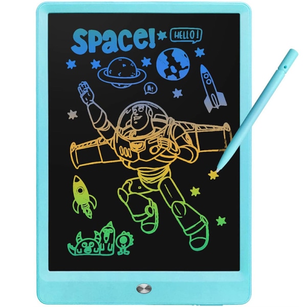 10 tommer LCD-skrivetablet (blå) til voksne børn, børn Drawin