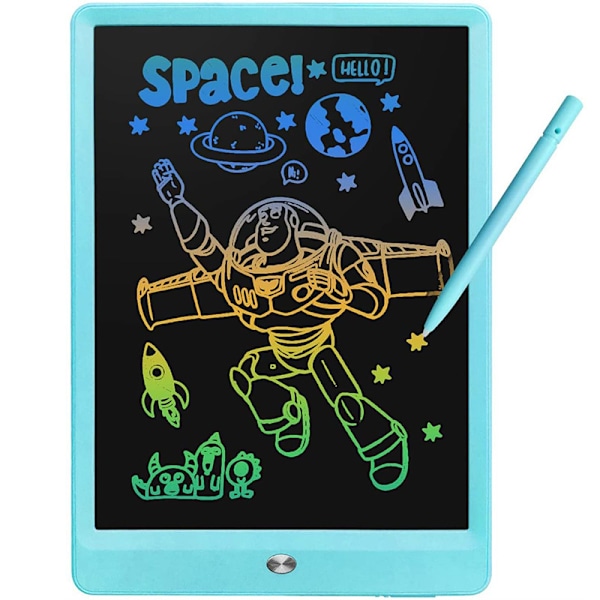 10 tommer LCD skrivetablet (blå) til voksne børn, børnetegninger Blue