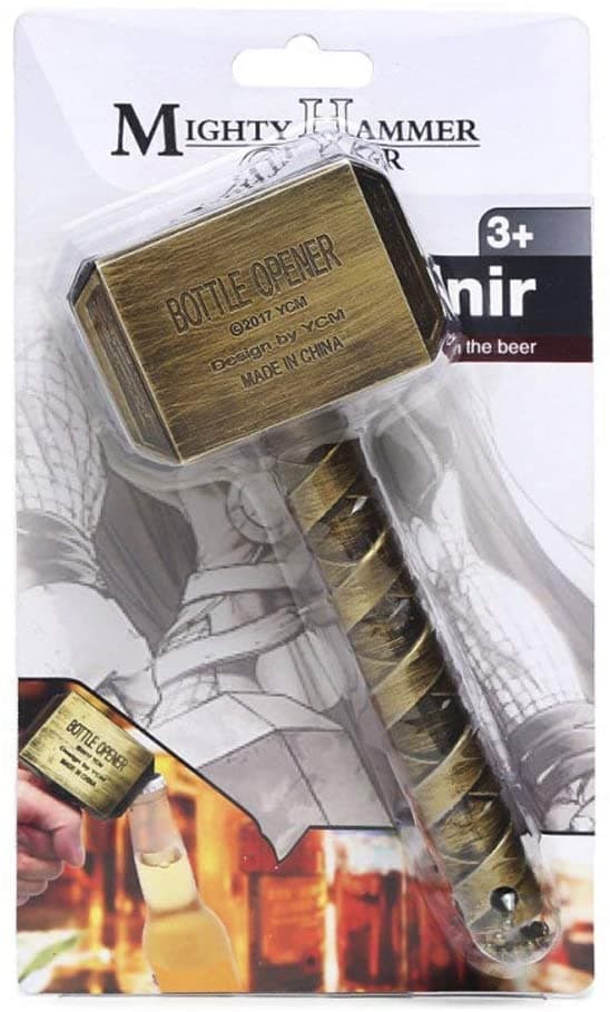 Thors hammarflasköppnare, ölflasköppnare, väggmonterad ha