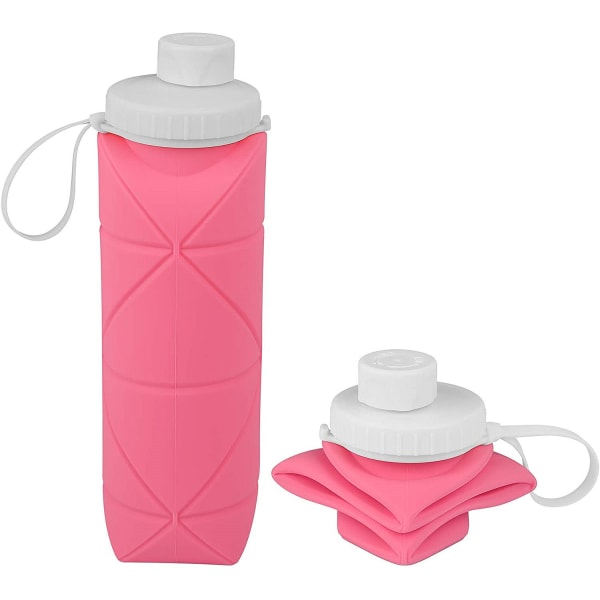 Pink SPECIALMADE Sammenklappelige vandflaskekopper Lækagesikker ventil