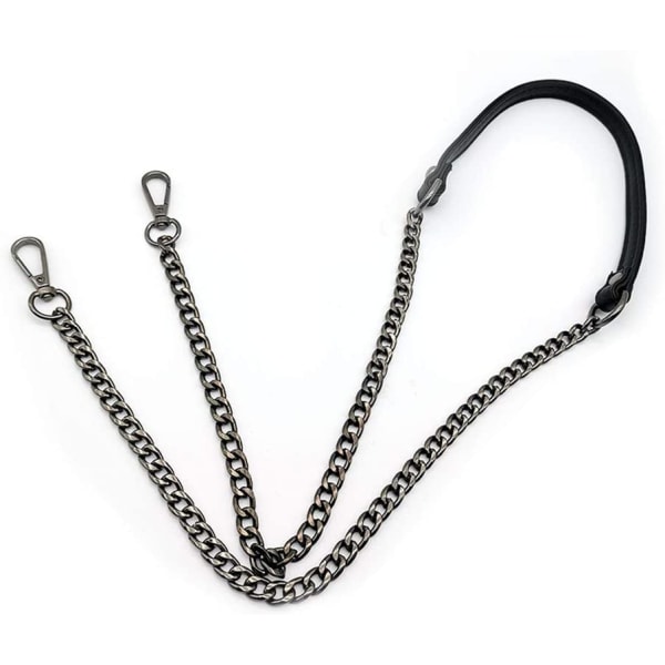 120cm(Black)Bag Chain Leather Strap and Adjustable Replacement L