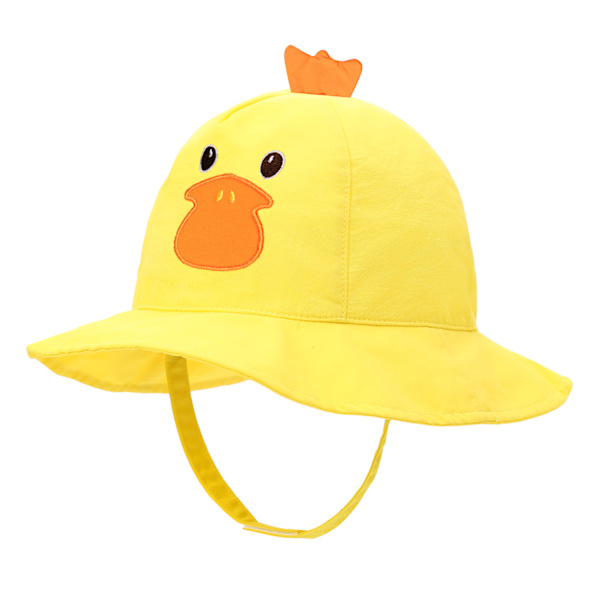 Ankan keltainen - Vauvan tyttö aurinkolippalakki Unisex taittuva Anti - UV aurinko Pro