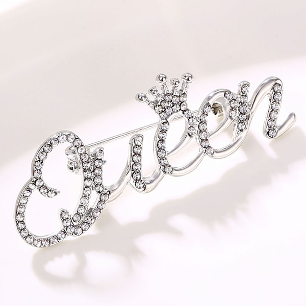 Julegave - 2 stk. dronningens brev broche