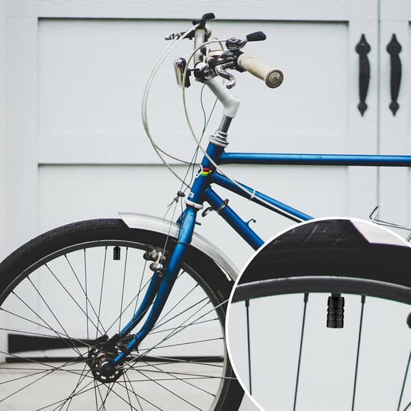 12 st cykelventilhattar, aluminiumventilhattar lufttäta ca