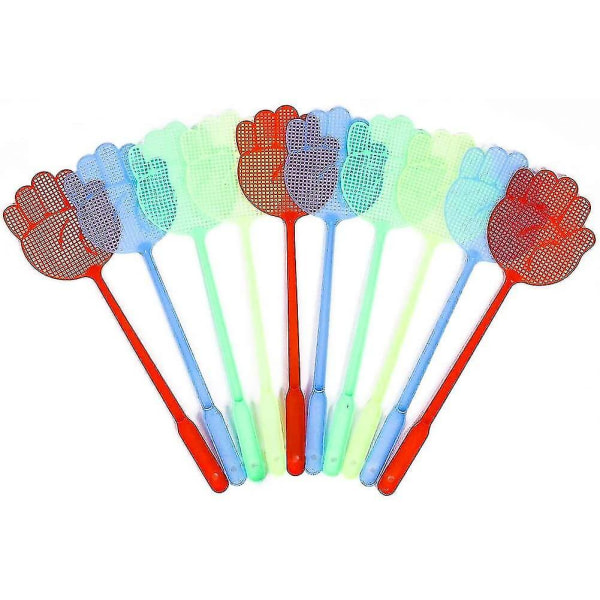 Fly Swatter 10 Pack Fly Swatters Multi-colors Manual Plastic Fly