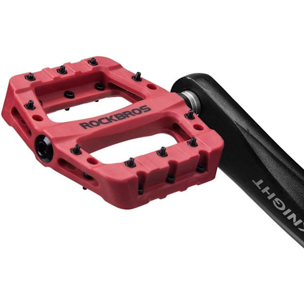 Par av nylonplattformspedaler 12*10,5 cm landsvägscykel 3 lager Anti-S